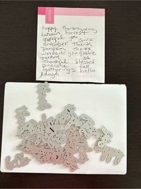 Stampin Up *Retired* Well Written Framelits Metal Dies Card Making Scrapbooking